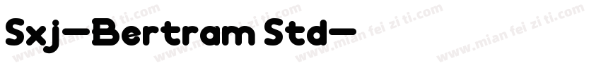 Sxj-Bertram Std字体转换